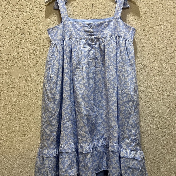 Janie and Jack girls summer dress size 12 blue/white floral print - Picture 3 of 3
